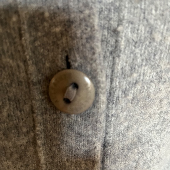 All Saints cashmere grey v-neck, button cardigan Small - Picture 4 of 6